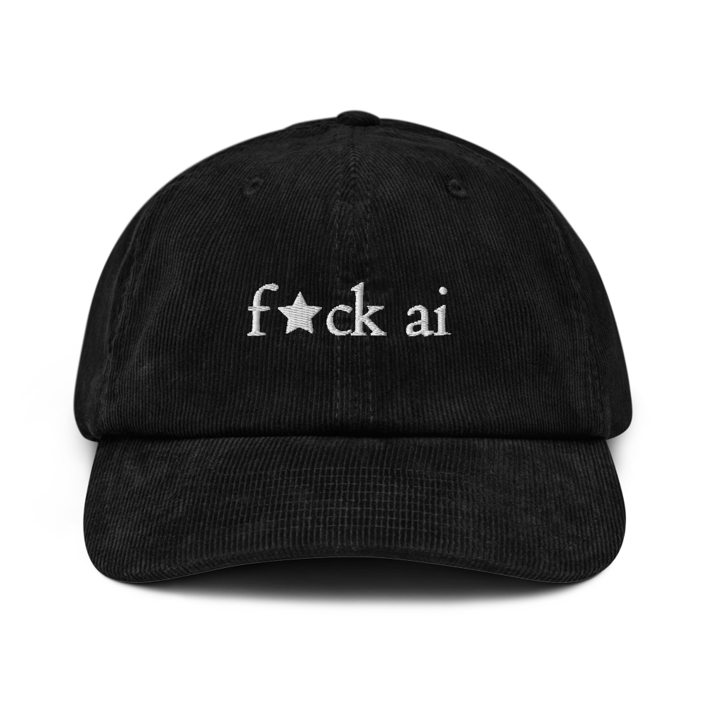 f★ck ai - corduroy hat