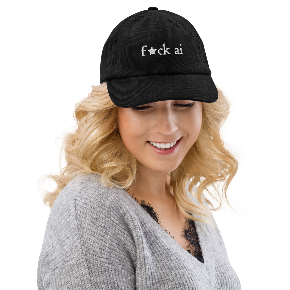 f★ck ai - corduroy hat