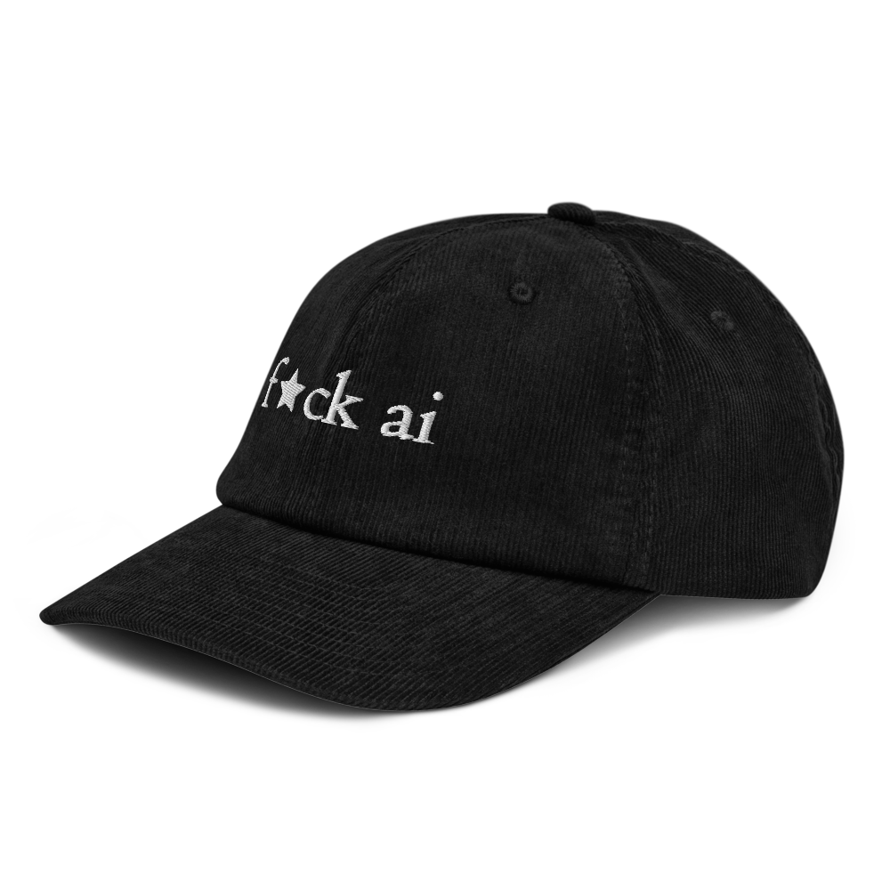 f★ck ai - corduroy hat