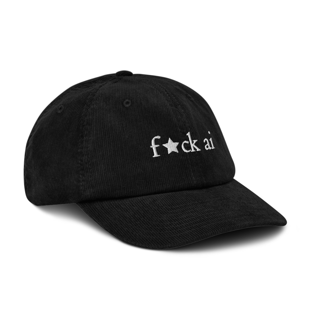 f★ck ai - corduroy hat