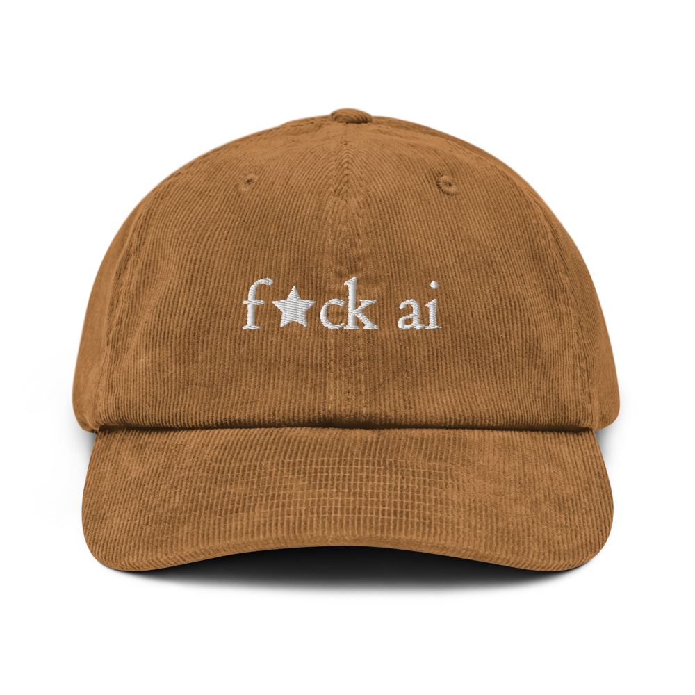 f★ck ai - corduroy hat