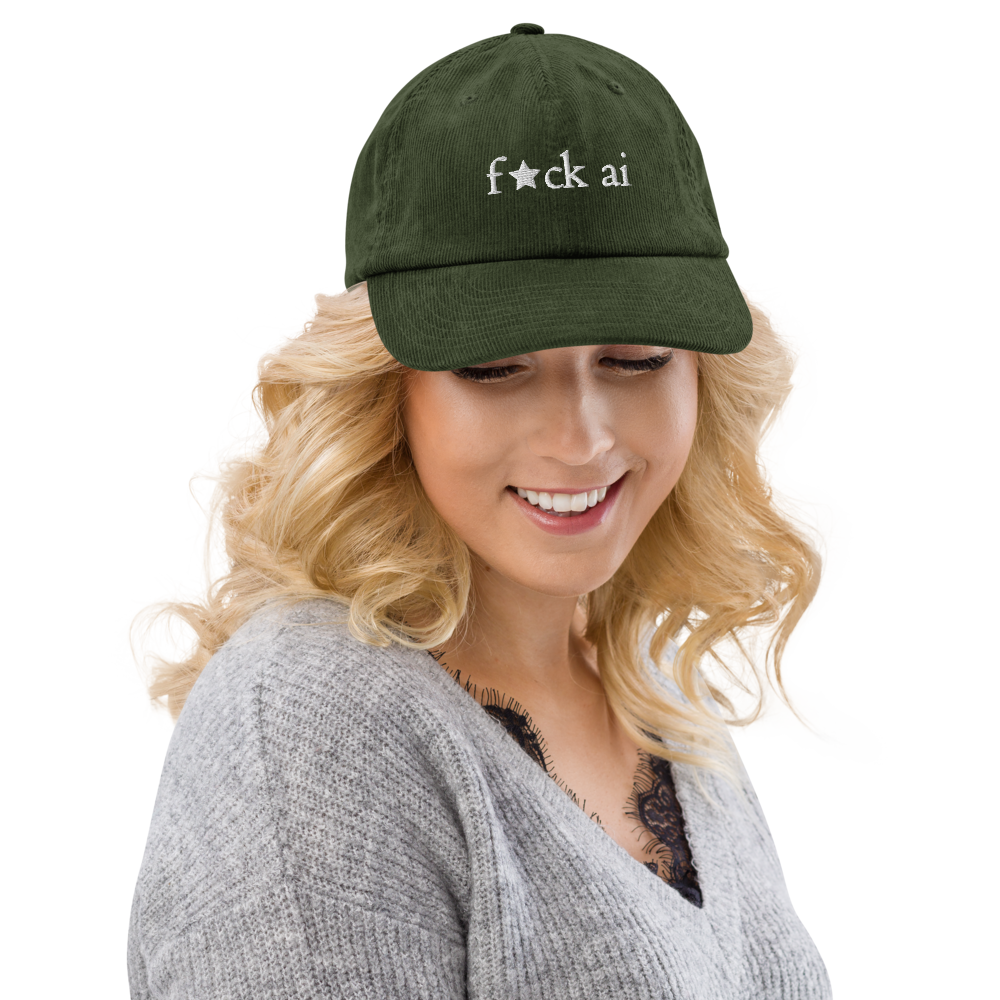 f★ck ai - corduroy hat