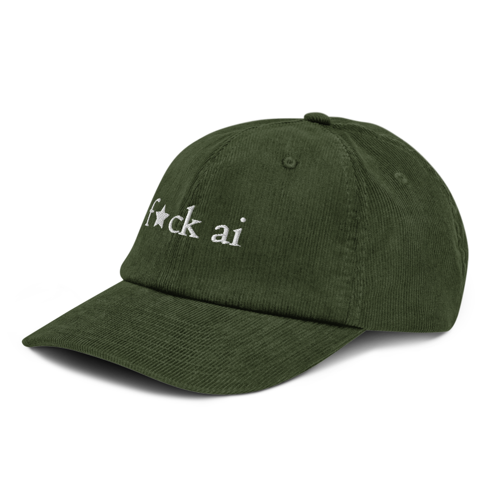 f★ck ai - corduroy hat