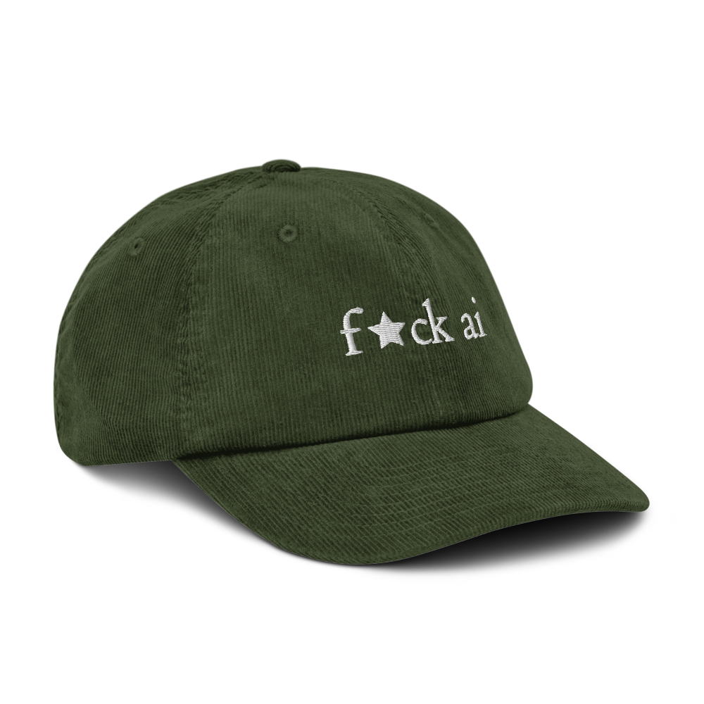 f★ck ai - corduroy hat